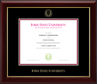 Iowa State University diploma frame - Gold Embossed Diploma Frame in Gallery