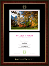 Iowa State University diploma frame - Campus Scene Diploma Frame in Murano