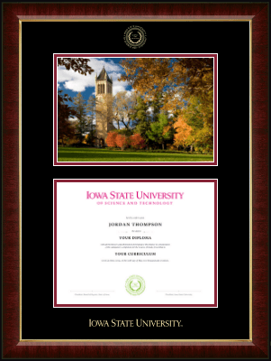 Iowa State University diploma frame - Campus Scene Diploma Frame in Murano
