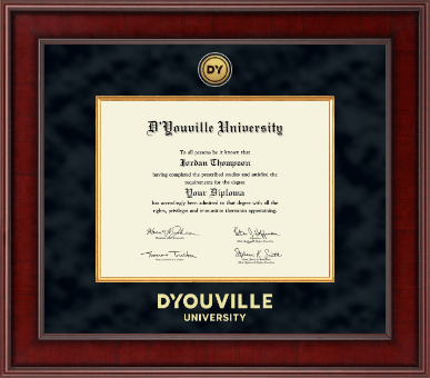 D'Youville University diploma frame - Presidential Gold Engraved Diploma Frame in Jefferson