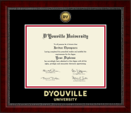 D'Youville University diploma frame - Gold Engraved Medallion Diploma Frame in Sutton