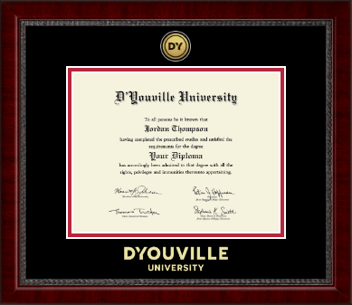 D'Youville University diploma frame - Gold Engraved Medallion Diploma Frame in Sutton