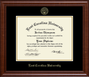 East Carolina University diploma frame - Gold Embossed Diploma Frame in Prescott