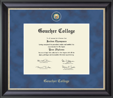 Goucher College diploma frame - Regal Edition Diploma Frame in Noir