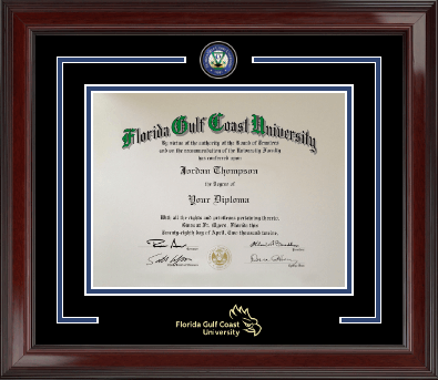 Florida Gulf Coast University diploma frame - Showcase Diploma Frame in Encore