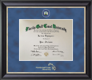 Florida Gulf Coast University diploma frame - Regal Diploma Frame in Noir
