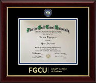 Florida Gulf Coast University diploma frame - Masterpiece Medallion Diploma Frame in Gallery