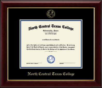 North Central Texas College diploma frame - Gold Embossed Diploma Frame in Gallery