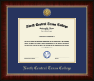 North Central Texas College diploma frame - Gold Engraved Medallion Diploma Frame in Murano
