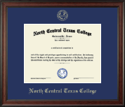 North Central Texas College diploma frame - Gold Embossed Diploma Frame in Studio