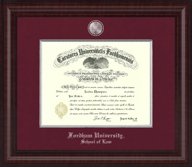 Fordham University diploma frame - Presidential Masterpiece Diploma Frame in Premier