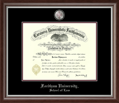 Fordham University diploma frame - Masterpiece Medallion Diploma Frame in Devonshire