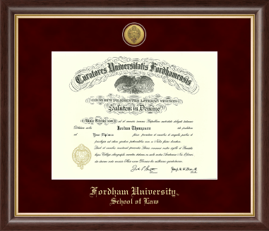 Fordham University diploma frame - Gold Engraved Medallion Diploma Frame in Hampshire