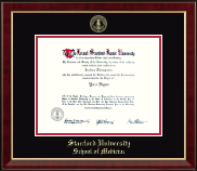Stanford University diploma frame - Gold Embossed Diploma Frame in Murano