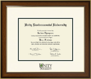 Unity Environmental University diploma frame - Dimensions Diploma Frame in Westwood
