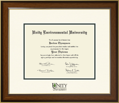 Unity Environmental University diploma frame - Dimensions Diploma Frame in Westwood