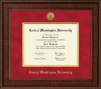 Central Washington University diploma frame - Presidential Gold Engraved Diploma Frame in Madison