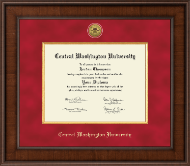 Central Washington University diploma frame - Presidential Gold Engraved Diploma Frame in Madison