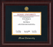 Miami University diploma frame - Presidential Gold Engraved Diploma Frame in Premier