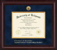 University of Richmond diploma frame - Presidential Gold Engraved Diploma Frame in Premier