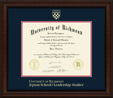 University of Richmond diploma frame - Gold Embossed Diploma Frame in Lenox