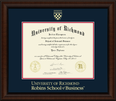 University of Richmond diploma frame - Gold Embossed Diploma Frame in Lenox