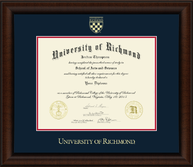 University of Richmond diploma frame - Gold Embossed Diploma Frame in Lenox
