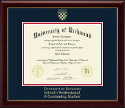 University of Richmond diploma frame - Gold Embossed Diploma Frame in Gallery