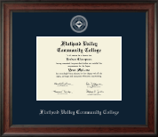 Flathead Valley Community College diploma frame - Silver Embossed Diploma Frame in Studio