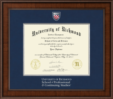 University of Richmond diploma frame - Presidential Masterpiece Diploma Frame in Madison