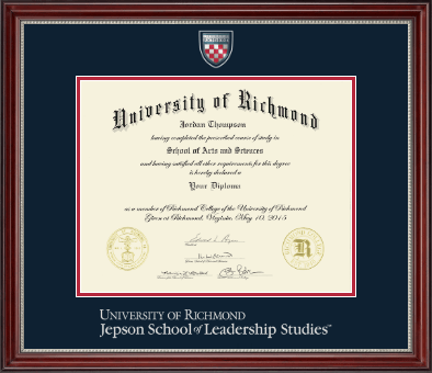 University of Richmond diploma frame - Masterpiece Medallion Diploma Frame in Kensington Silver
