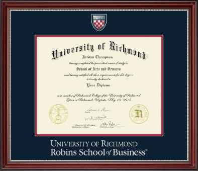 University of Richmond diploma frame - Masterpiece Medallion Diploma Frame in Kensington Silver