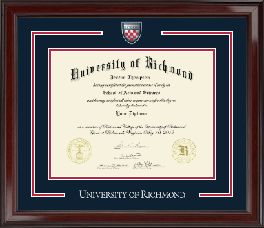 University of Richmond diploma frame - Showcase Edition Diploma Frame in Encore