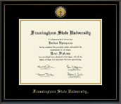 Framingham State University diploma frame - Gold Engraved Medallion Diploma Frame in Onexa Gold