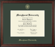 Mercyhurst University diploma frame - Gold Embossed Diploma Frame in Studio