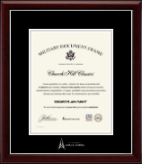 United States Space Force certificate frame - Silver Embossed Certificate Frame in Gallery Silver