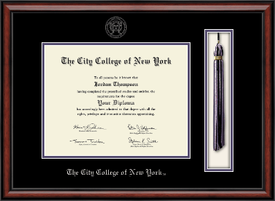 The City College of New York diploma frame - Tassel & Cord Diploma Frame in Southport