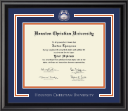 Houston Christian University diploma frame - Spirit Medallion Diploma Frame in Midnight