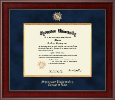 Syracuse University diploma frame - Presidential Masterpiece Diploma Frame in Jefferson