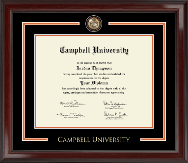 Campbell University diploma frame - Showcase Diploma Frame in Encore