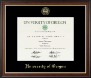 University of Oregon diploma frame - Gold Embossed Diploma Frame in Studio Gold