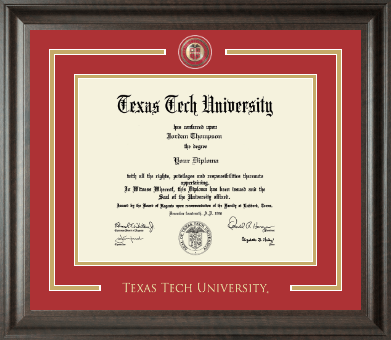 Texas Tech University diploma frame - Showcase Diploma Frame in Acadia