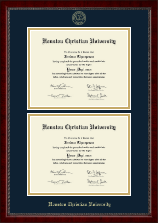 Houston Christian University diploma frame - Double Diploma Frame in Sutton