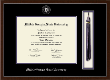 Middle Georgia State University diploma frame - Tassel & Cord Diploma Frame in Delta