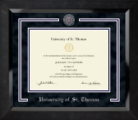 University of St. Thomas diploma frame - Showcase Diploma Frame in Eclipse