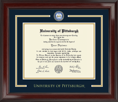 University of Pittsburgh diploma frame - Showcase Diploma Frame in Encore