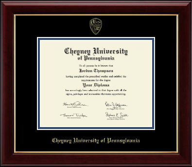 Cheyney University diploma frame - Gold Embossed Diploma Frame in Gallery