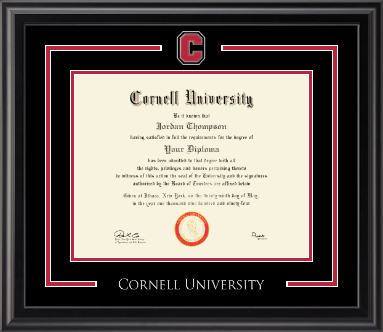 Cornell University diploma frame - Spirit Medallion Diploma Frame in Midnight