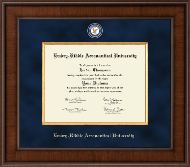 Embry-Riddle Aeronautical University diploma frame - Presidential Masterpiece Diploma Frame in Madison