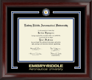 Embry-Riddle Aeronautical University diploma frame - Showcase Diploma Frame in Encore